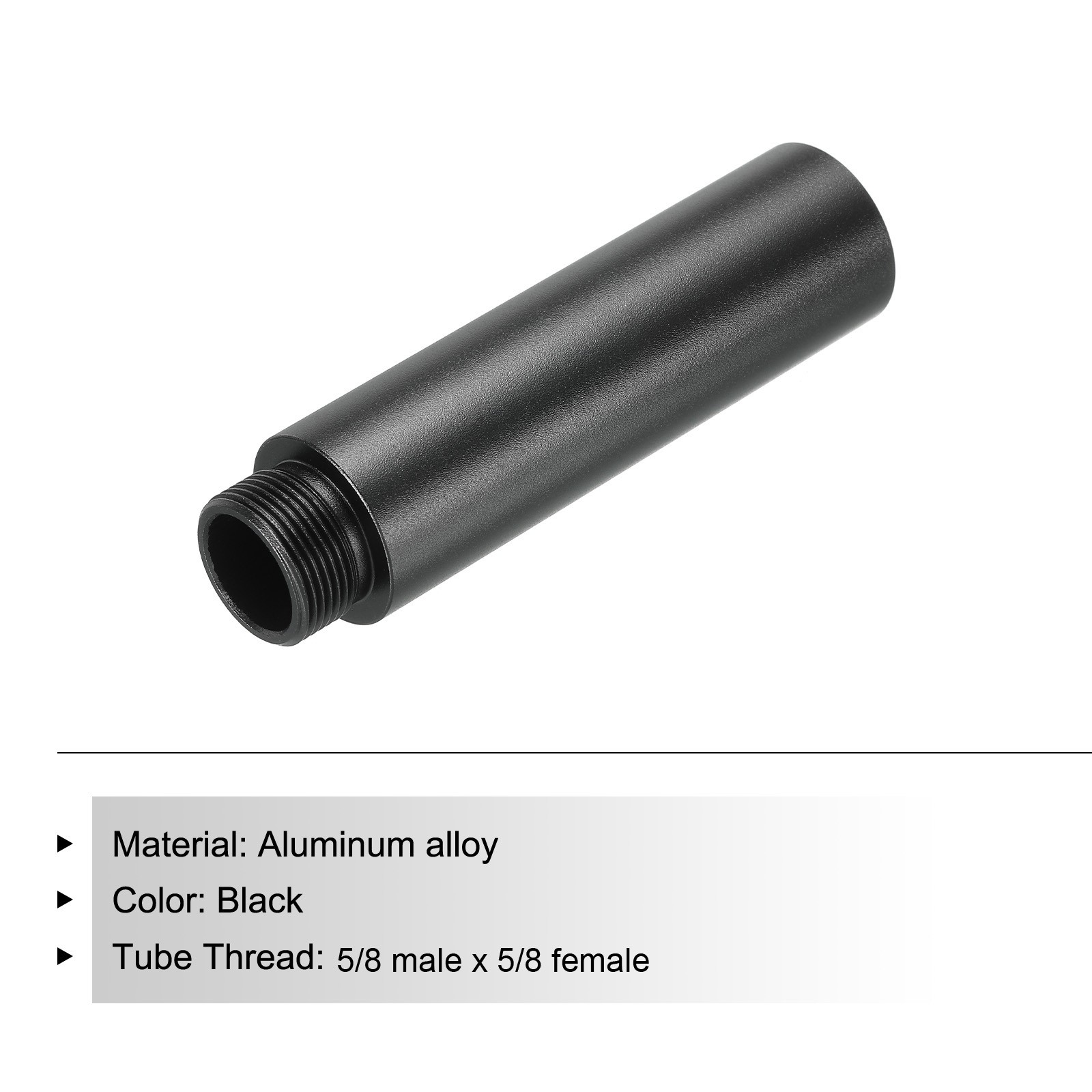 Mic Stand Extension Tube 5/8 Thread Microphone Extension Rod