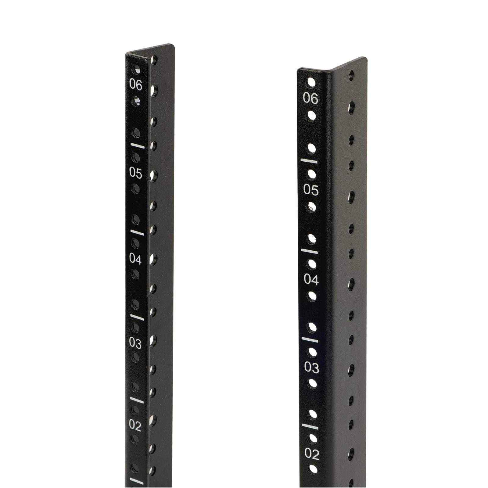 6U Vertical Rack Rail Pair Kit DIY Rack Rails Kit, 12-24 Screws Included to M...