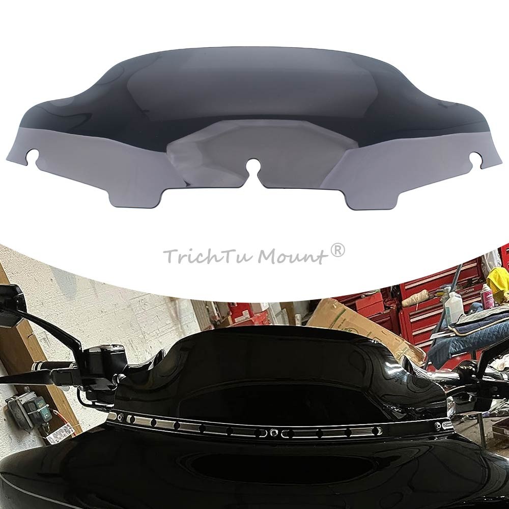 6" Wave Windshield Windscreen For Harley Electra Glide Classic FLHTC 1996–2013