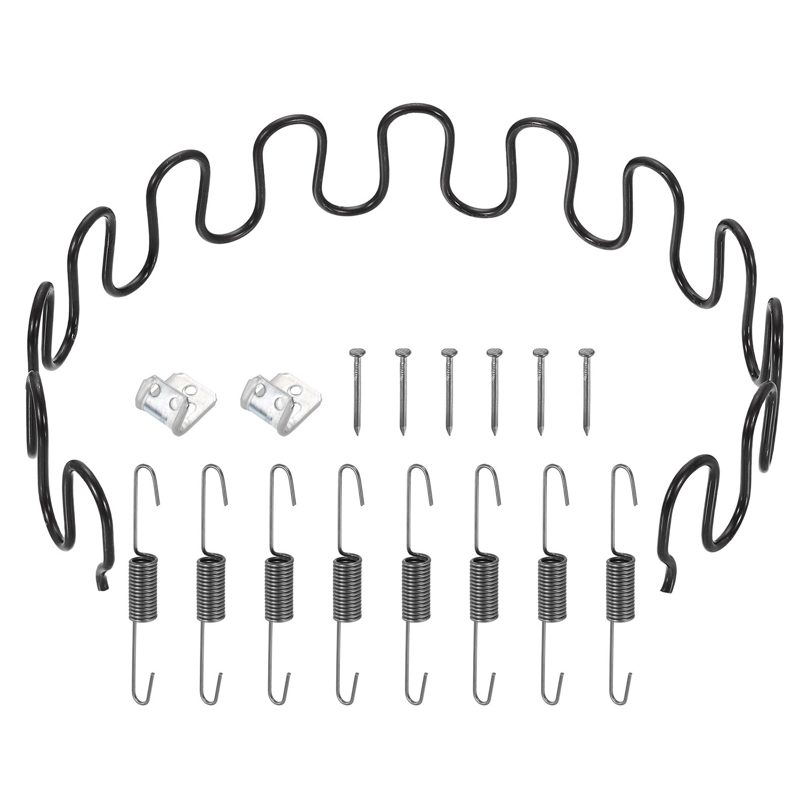 21.7" Upholstery Spring Replacement Kit, Sagging Cushions Repair Kit Black