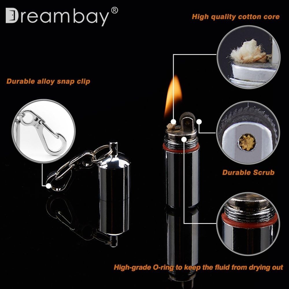 2 Pack Keychain Peanut Lighter EDC Mini Waterproof Lighter for Fire Starter S...