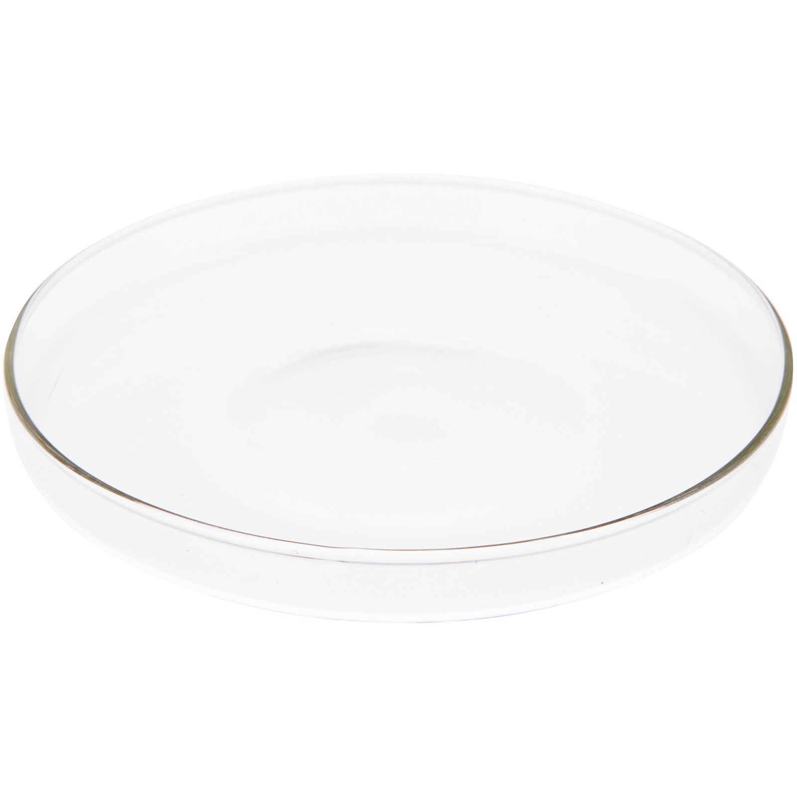 Plymor 4.5" x 4.5" Round Glass Display Tray