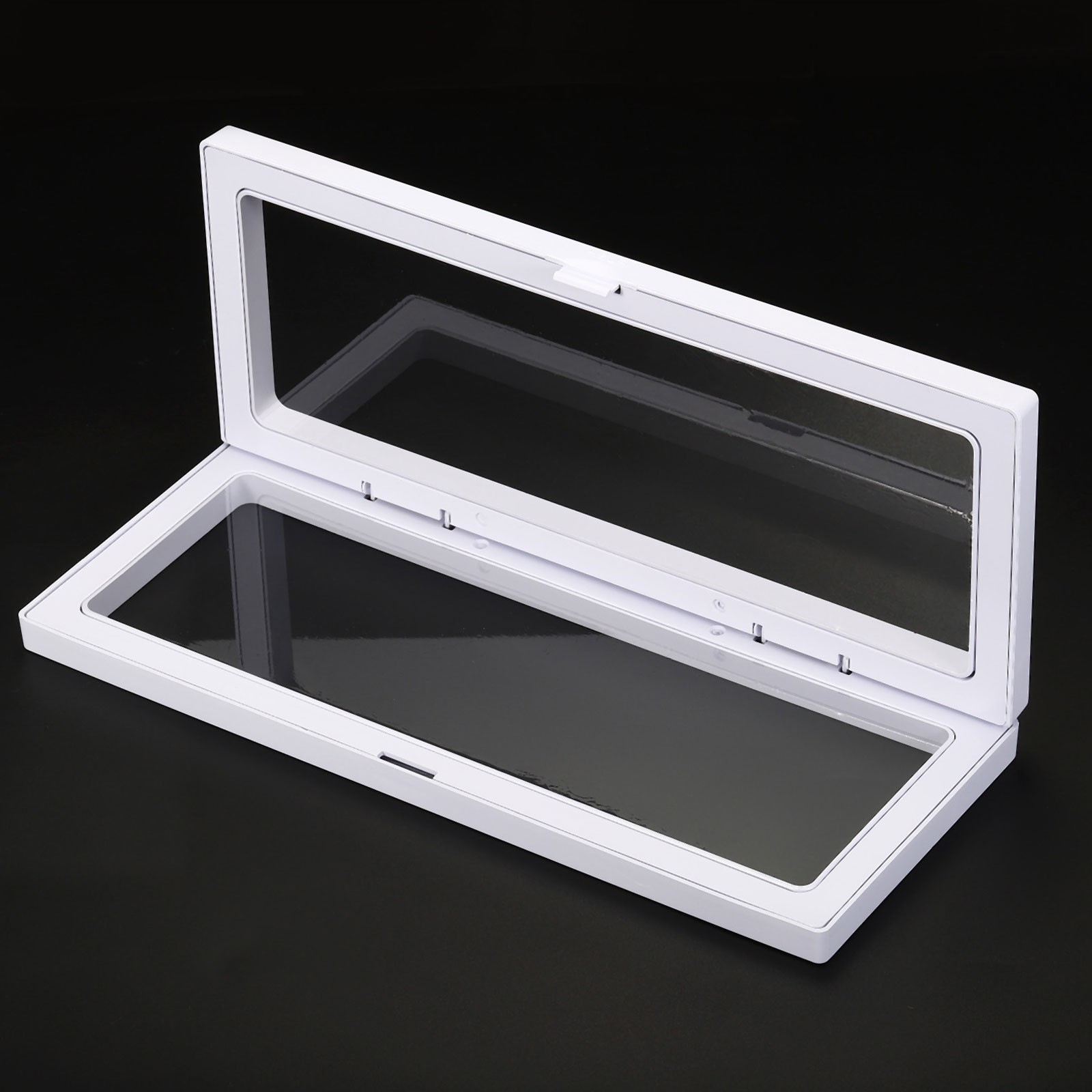 5Pcs 3D Floating Display Case, Coin Display Holder Case(White, 9x3.5″)