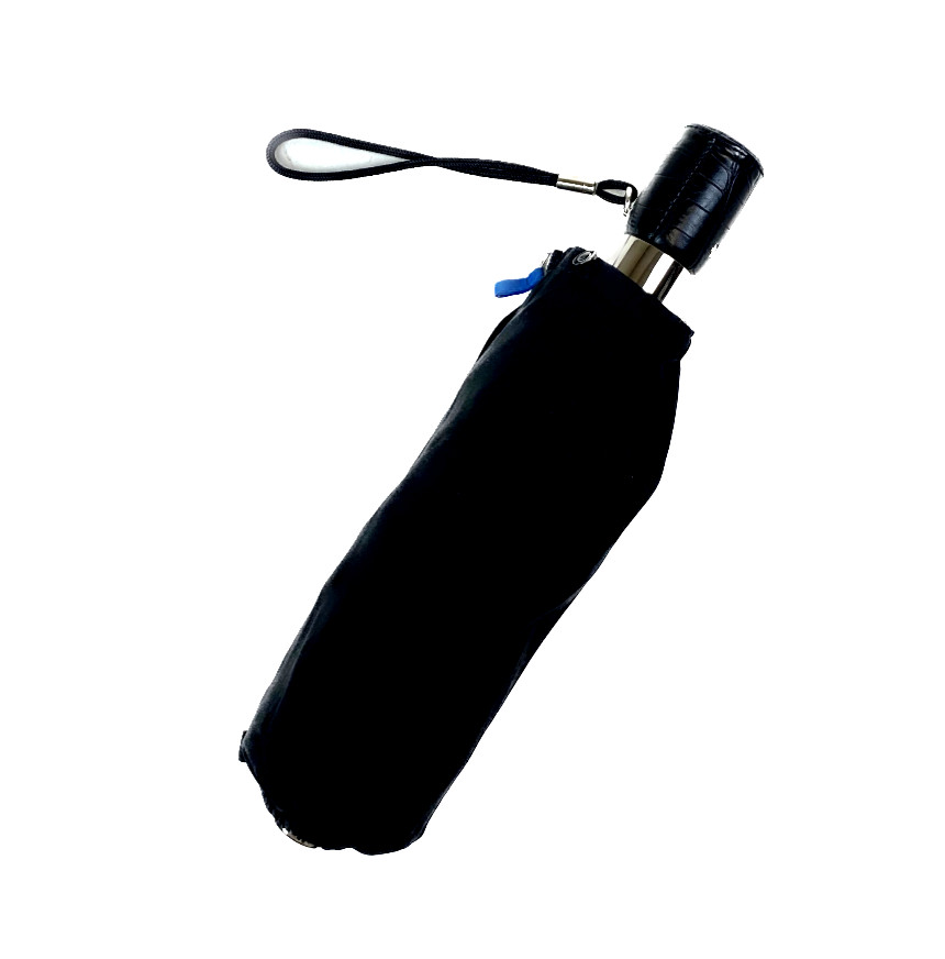 Men's Oversize Dual Layer Auto Open Auto Close Umbrella Leather Handle
