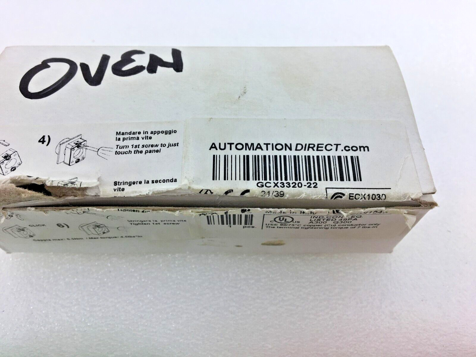 AUTOMATION DIRECT ECX 1040 (3 ea.) & ECX-1030 (2 ea.) BLOCKS