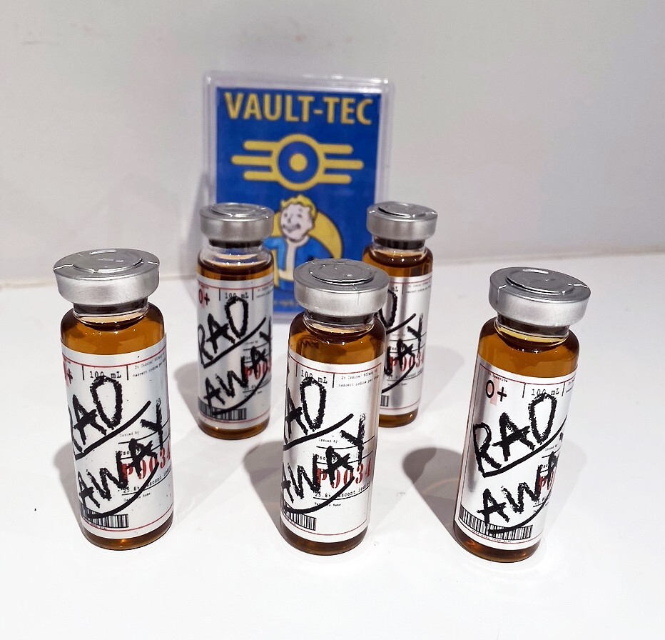 Fallout Vault-Tec Rad Away Serum Vial Prop v2