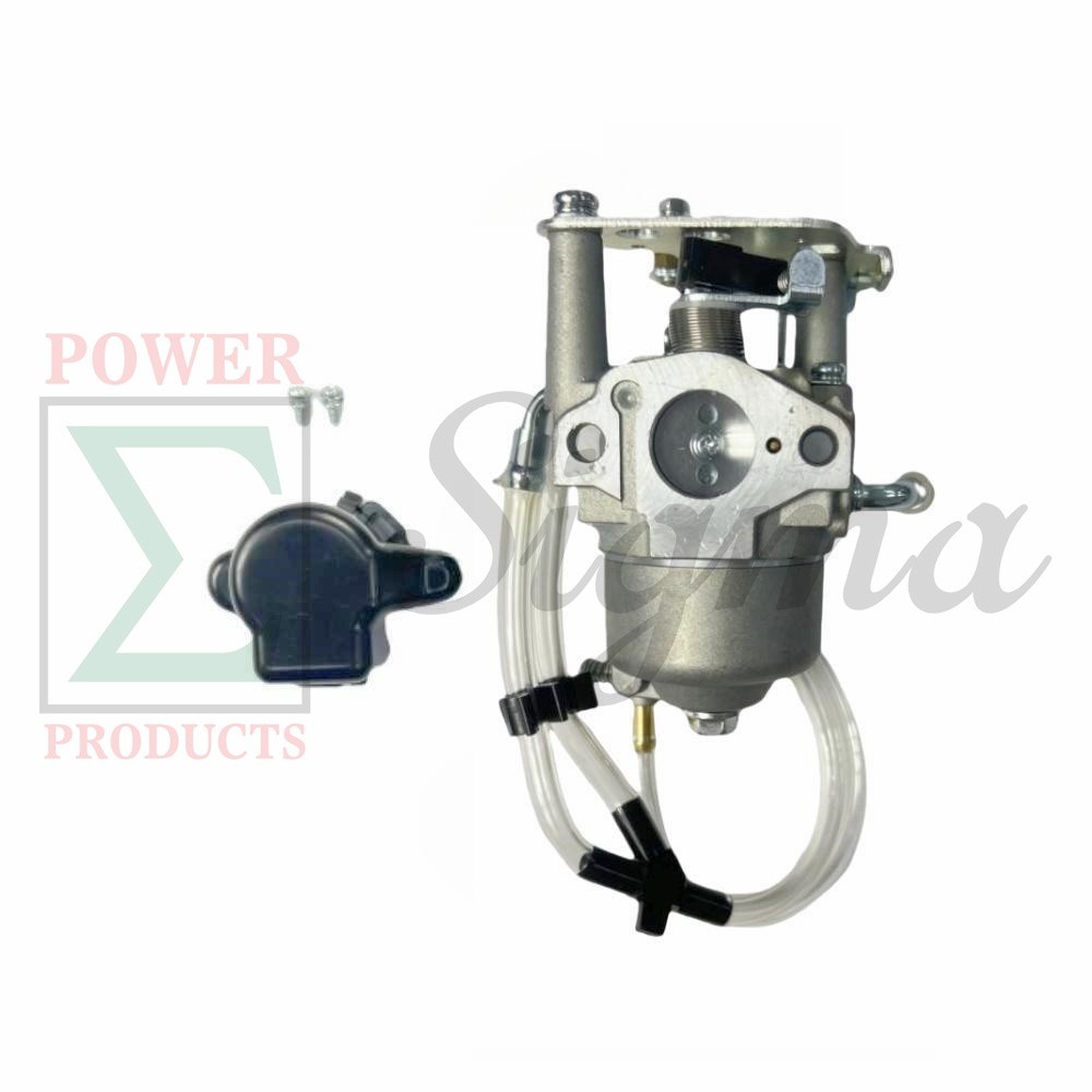 Carburetor with Fuel Line for Genmax GM3200i GM3300i 145cc Inverter Generator