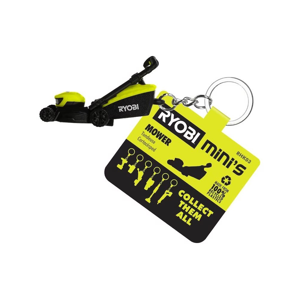 New Official Ryobi RHK03 Mini Key Chain Mini Key Chain - Mower