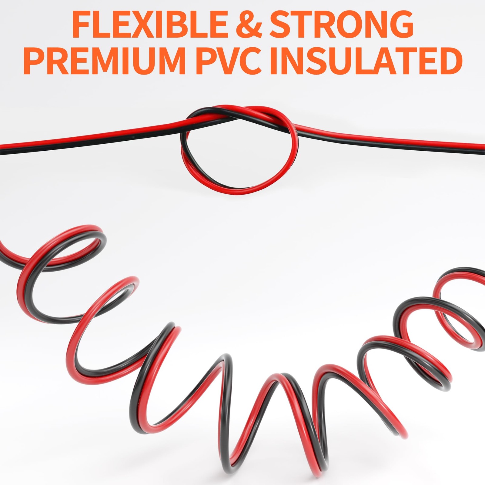 250FT 12AWG, 12/2 AWG Red Black Hookup Electrical Wire 250FT, and