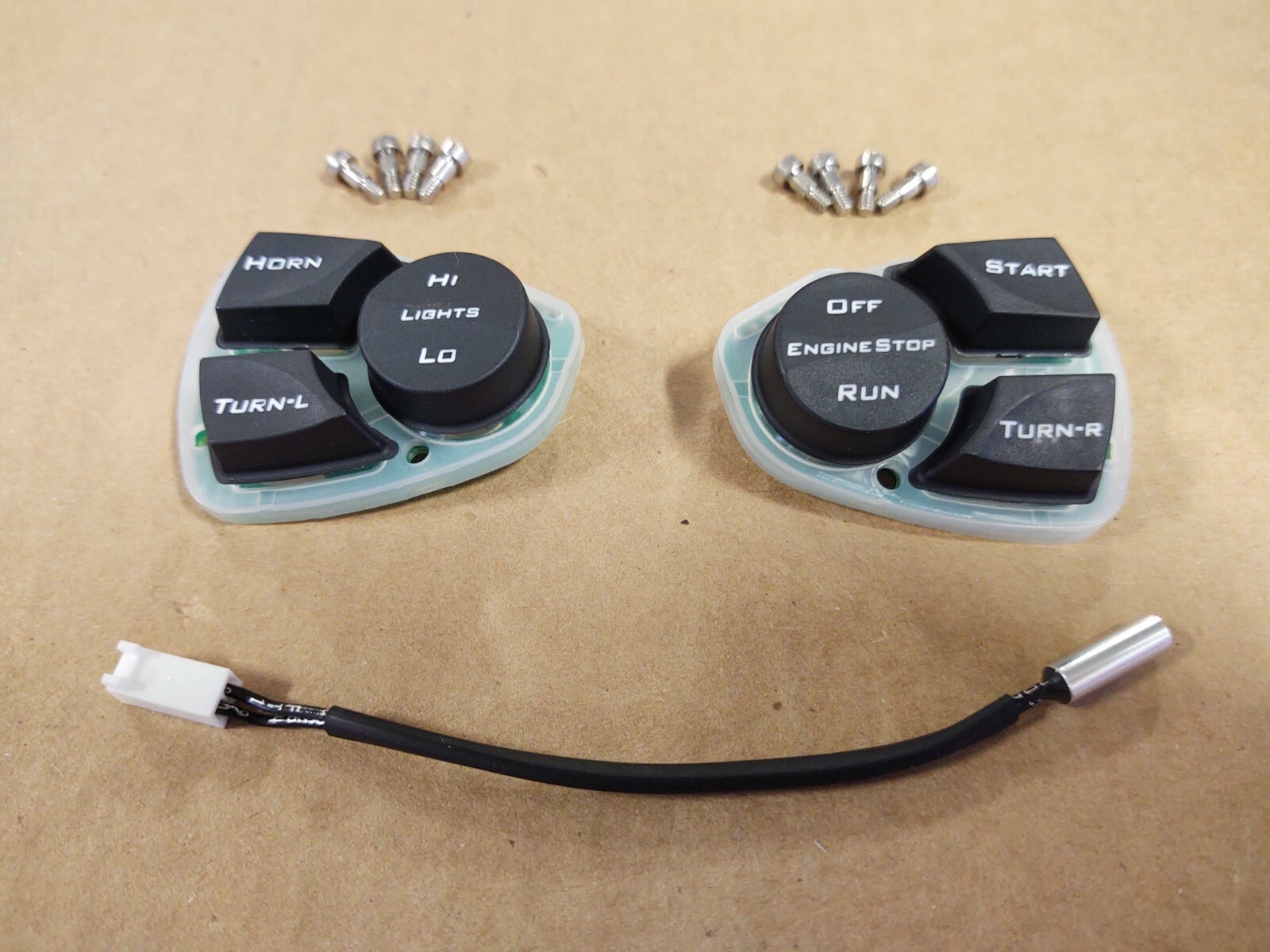 OEM Big Dog Motorcycles hand control start switch set all 2004-11 MODELS w/ hdw