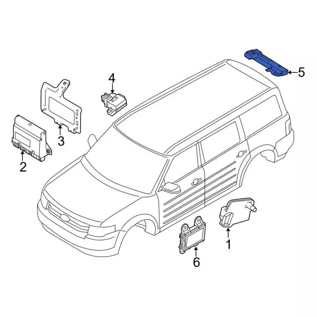 Genuine Ford Keyless Entry Antenna 8M5Z-19D596-A