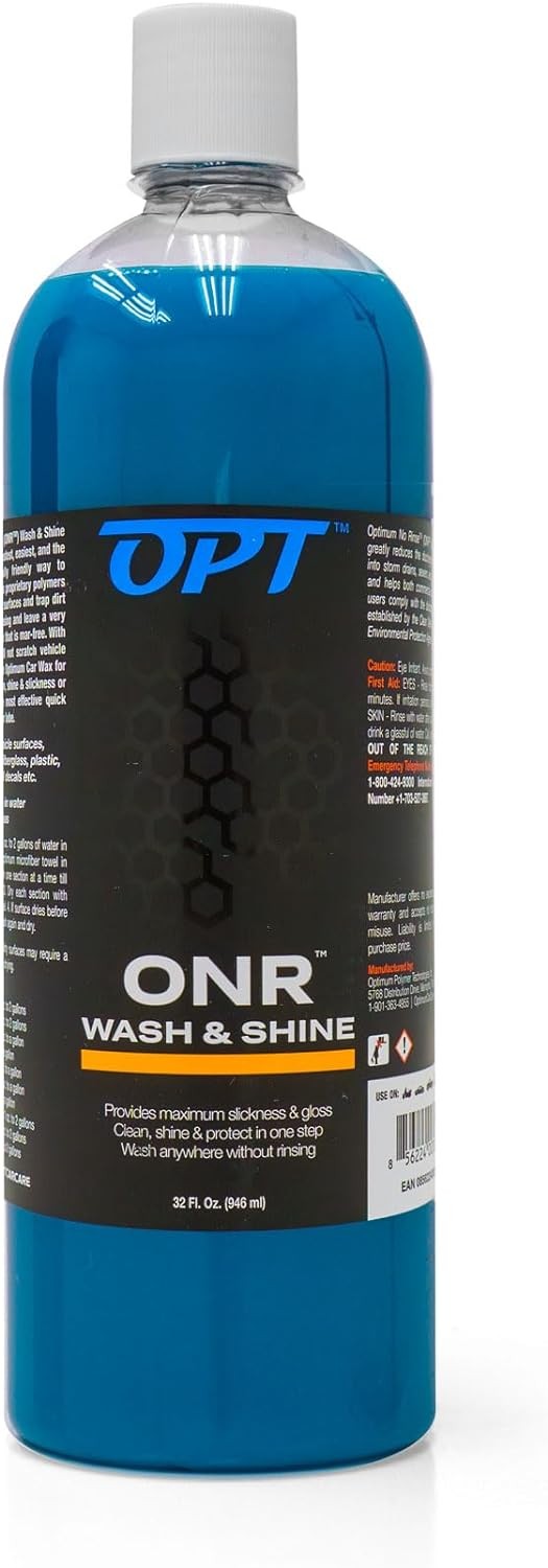 Optimum No Rinse Wash and Shine Version 5 - ONR Rinseless Car 32 Fl Oz