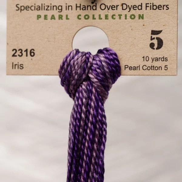 Weeks Dye Works - Size 5 Pearl Cotton - 10 Yard Skein - 2316 Iris