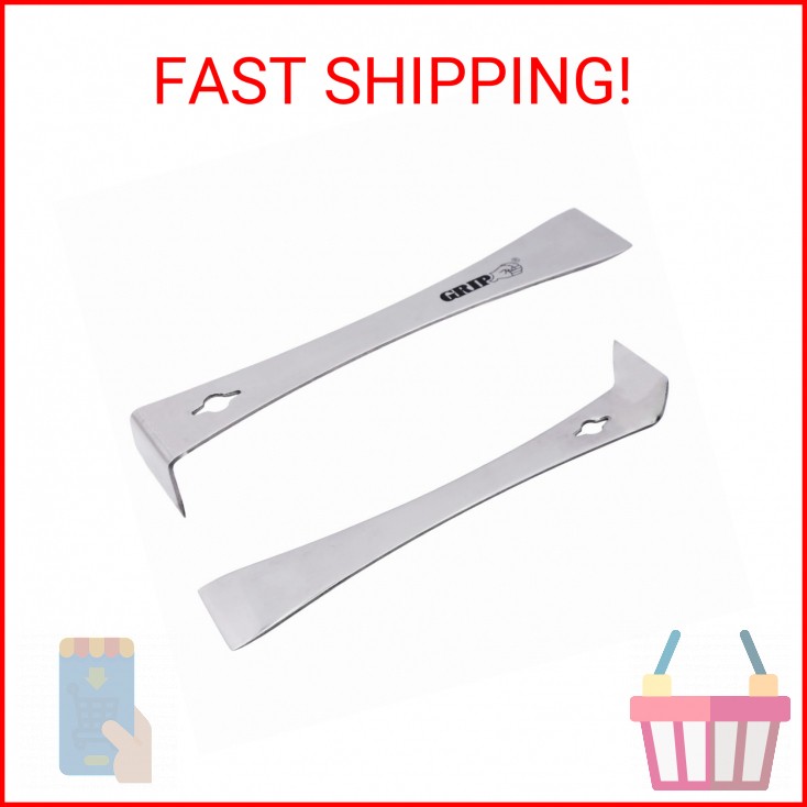 Grip 6" Stainless Steel Pry Bar & Nail Puller - Pulling, Prying, Scraping - Remo