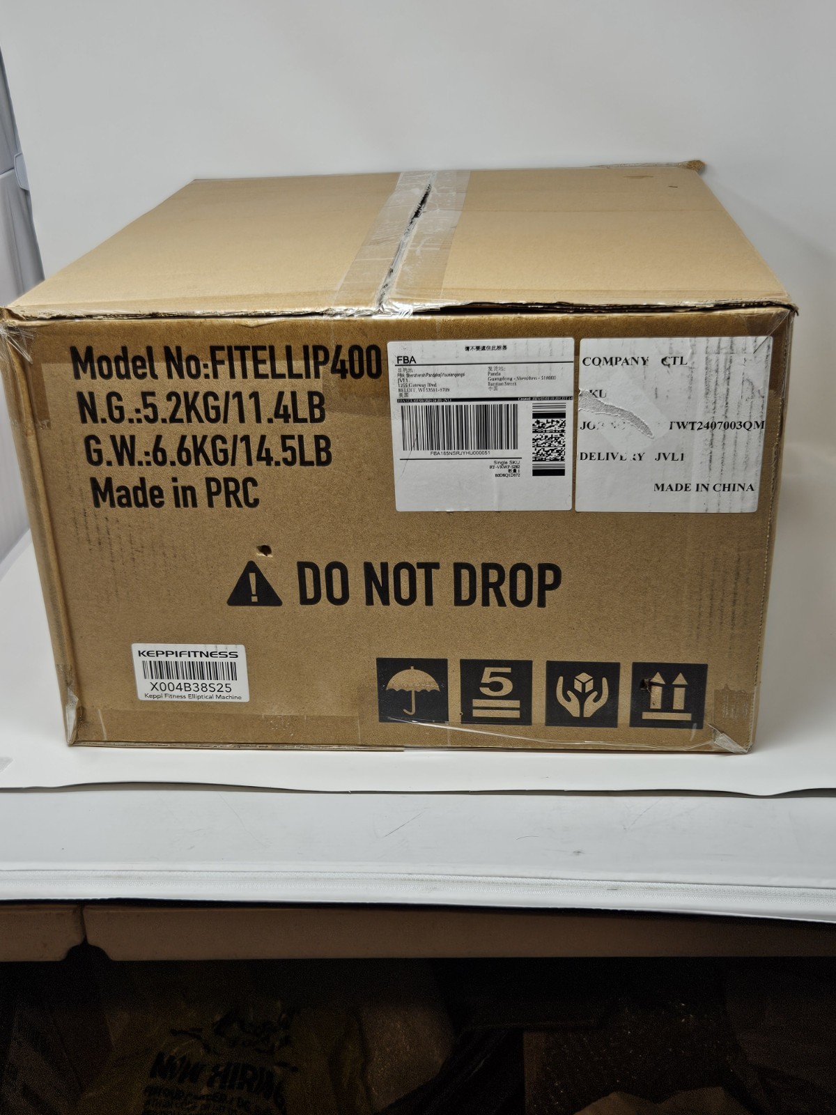 🏃 Keppi FITELLIP400 Under Desk Elliptical Machine Remote Magnetic NEW
