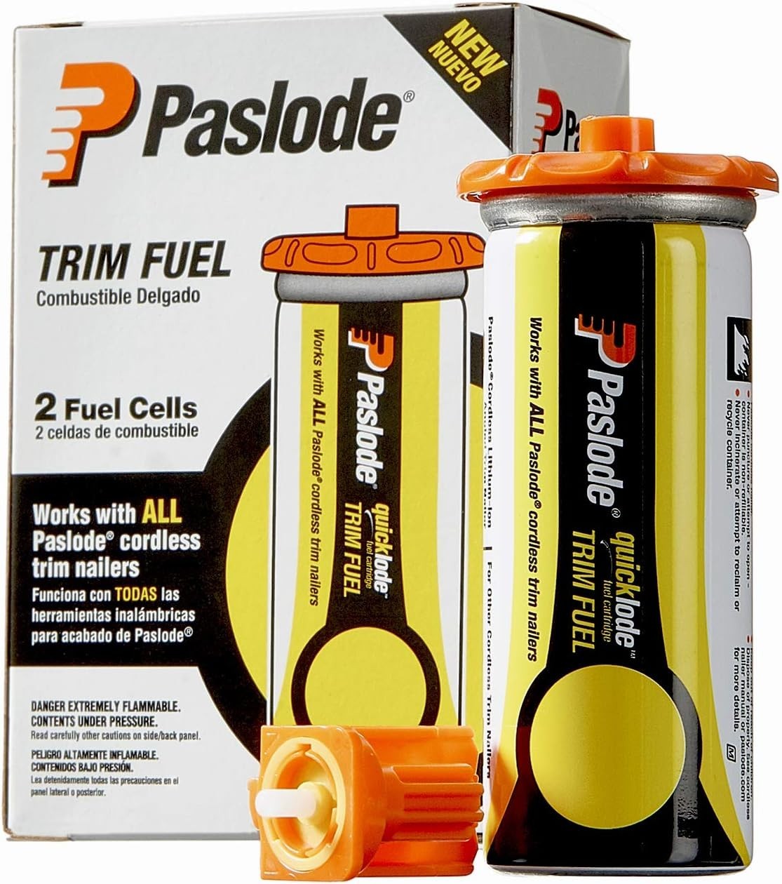Universal Short Yellow Trim Fuel Cell - 816007 - for  Finish & Brad Nailers - 2