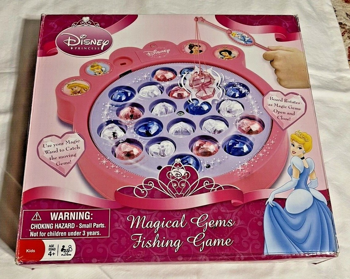 replacement pieces - DISNEY PRINCESS MAGICAL GEMS FISHING GAME - poles & crystal