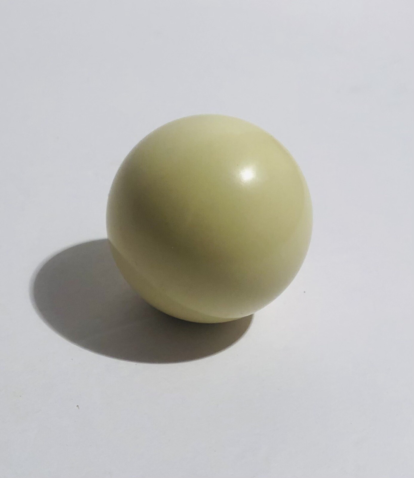 New White Solid Cue Single Individual Pool Ball Billiard 2 1/4” Replacement