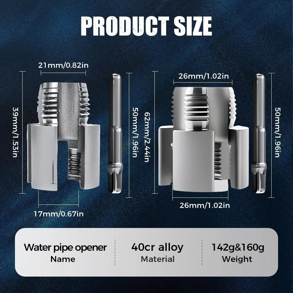US PVC Pipe Threader Kit – All-in-One Tool for Internal and External Threading%%