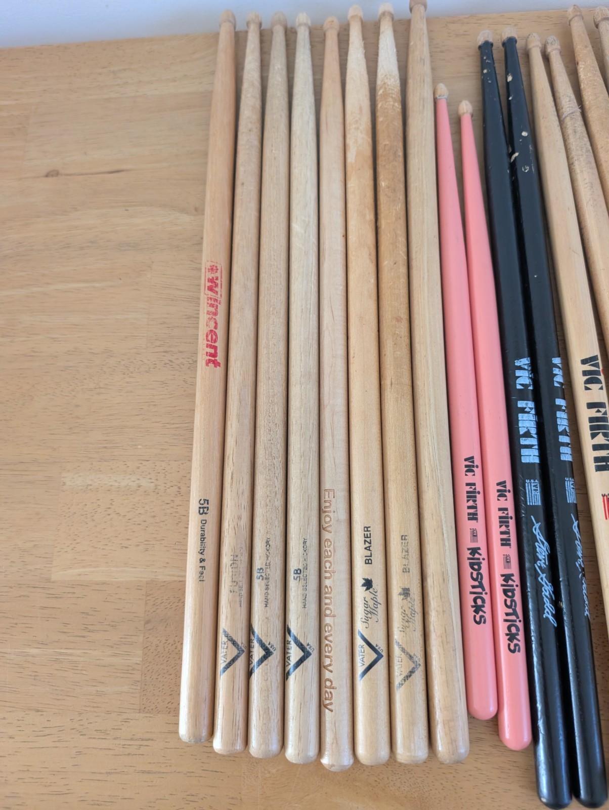 Drumsticks bundle Vic Firth, Vater & Others. Mixed - Practice