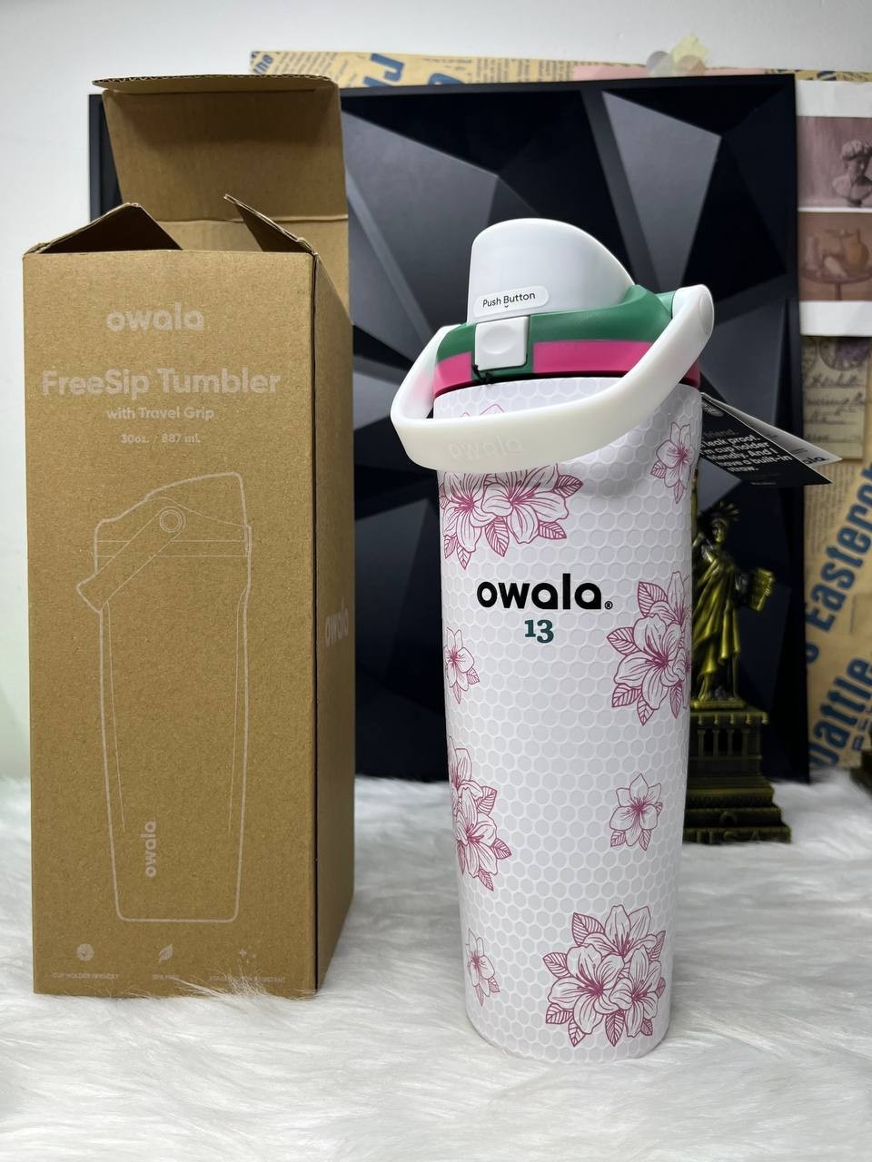 NEW Owala FreeSip Sway Golf Tumbler In Azalea * 30oz * Special Edition *