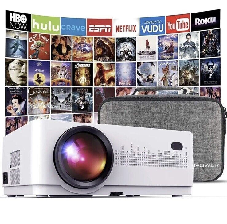 DBPower L21 Mini LCD Video Projector - White