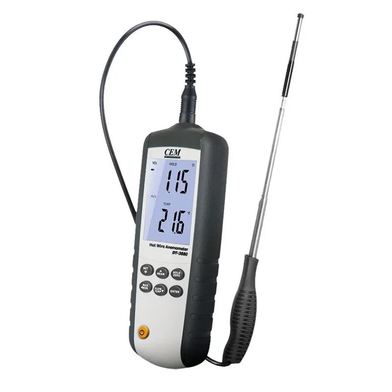 Thermal Anemometer: Handheld Hot-Wire Anemometer for Wind Speed Measurement
