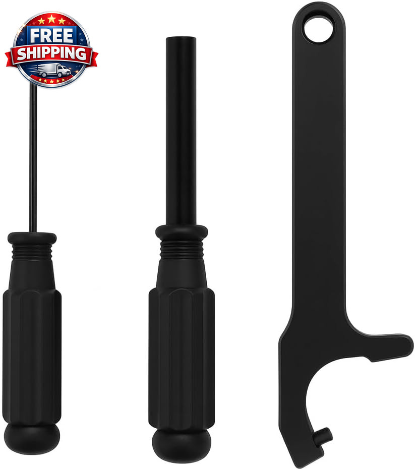 3PCS Tool Kit for Glock, Front Sight Remove Pusher 3/16" Hex Tool, Magazine Disa