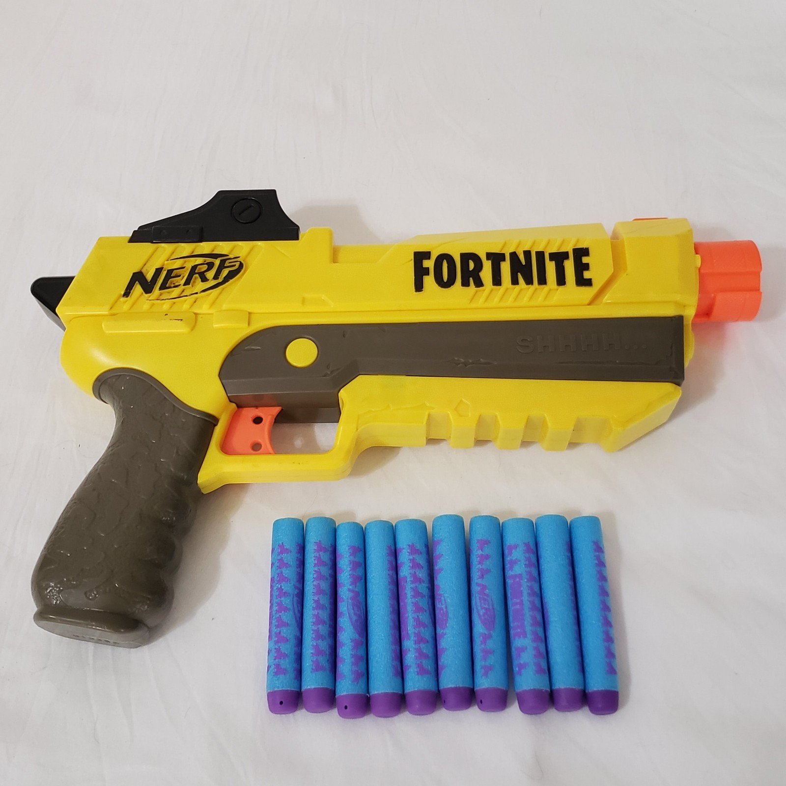 FORTNITE Nerf Sp-L Elite Dart Blaster Pistol Gun + 10 Darts TESTED Works