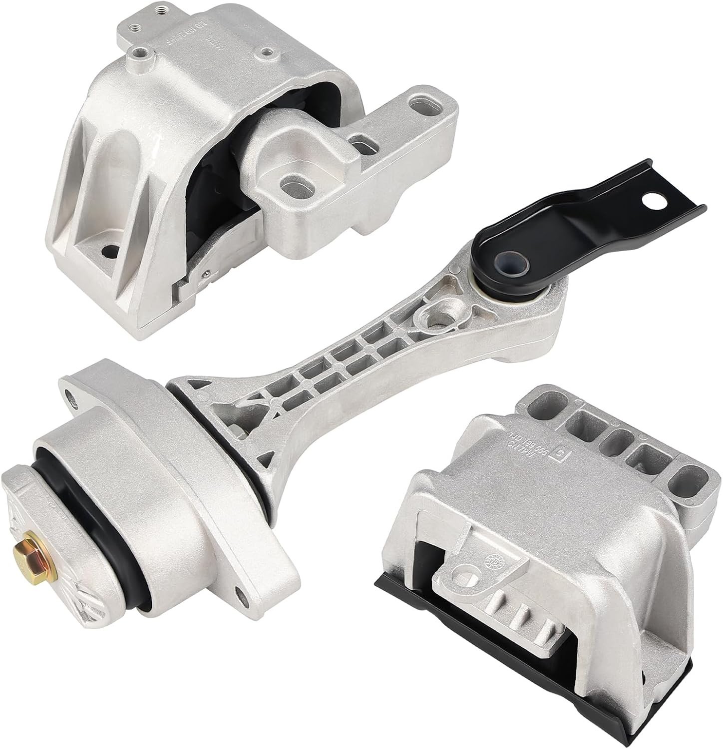 3Pcs Engine Mount Trans Motor Kit Replacement for Volkswagen Beetle 1.8L 2.0L