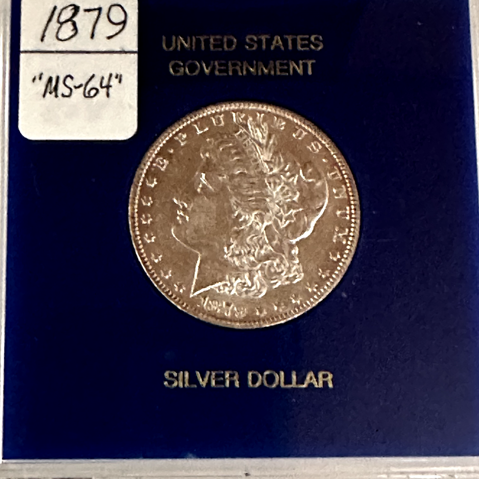 1879 P Morgan Silver Dollar $1 Reverse Toning Free Shipping