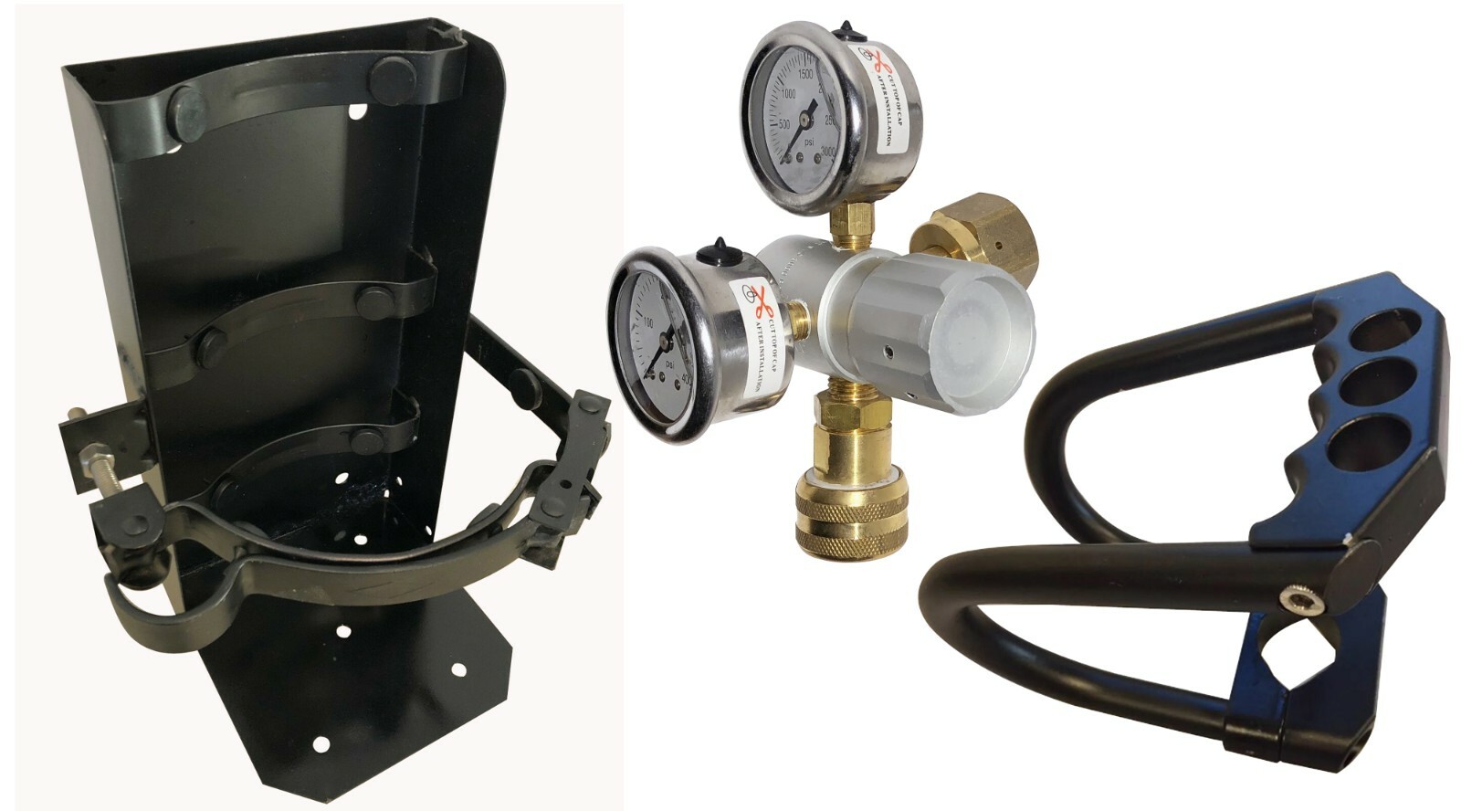 10lb Co2 Tank Regulator Valve Guard Handle Bracket Kit for Offroad Air tires