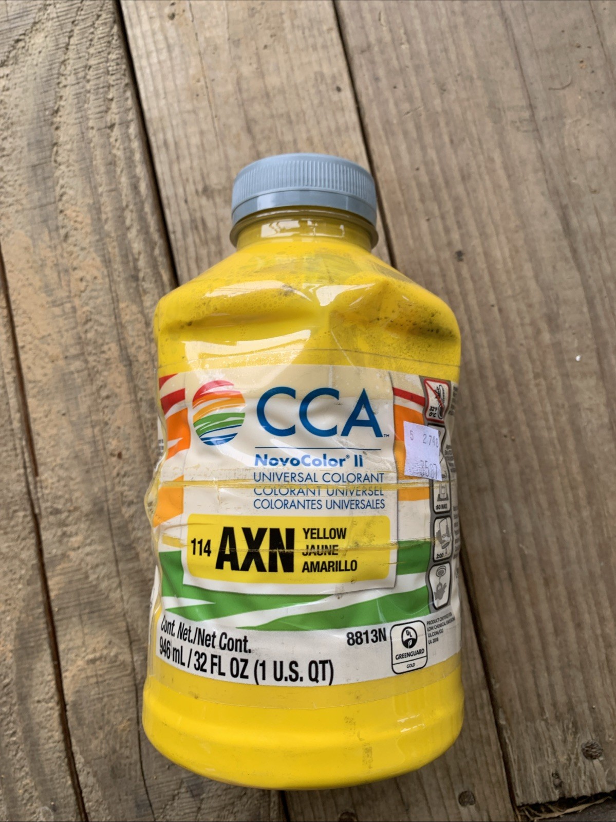 Valspar CCA NovoColor II Universal Colorant 114 AXN Yellow 8813N 1 Qt