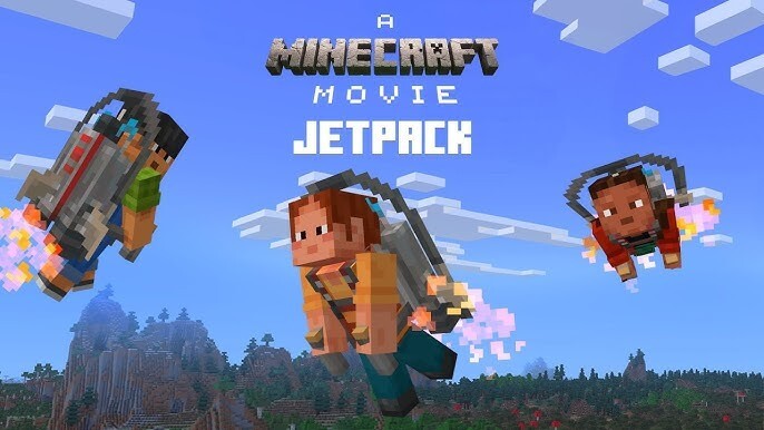 Minecraft Jetpack DLC in Game Promo Item - Bedrock RQ MINECRAFT MOVIE CODE