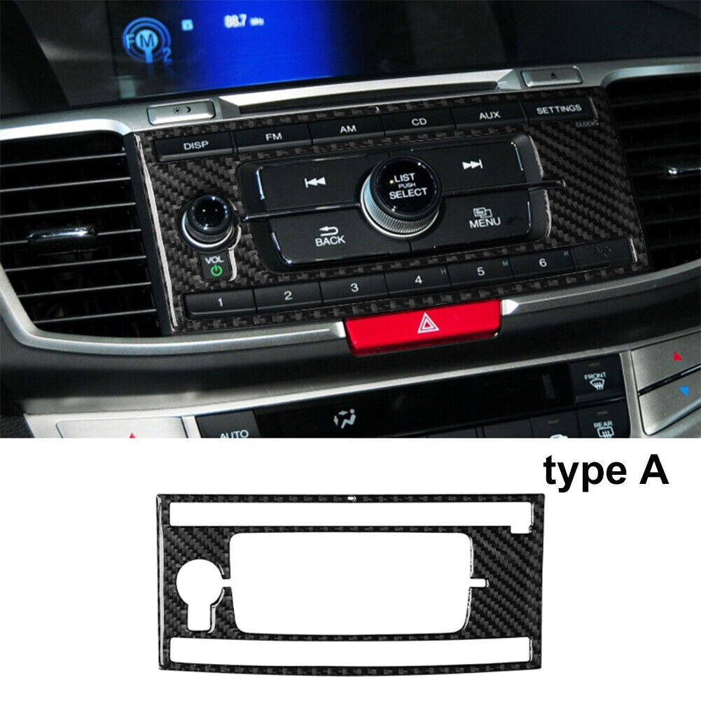 31Pcs Carbon Fiber Front Full Interior Kit Cover Trim For 2013-2017 Honda Accord