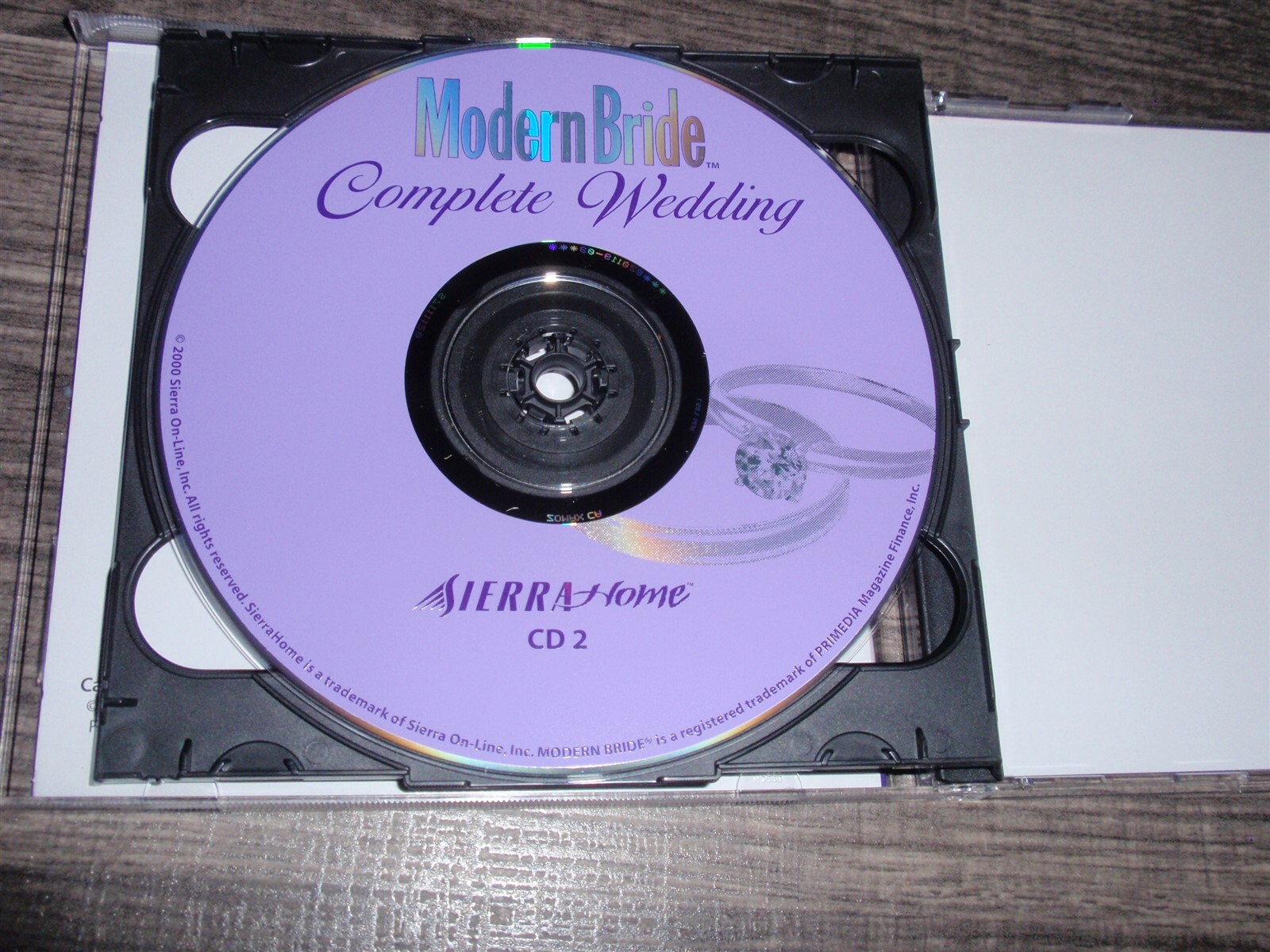 Sierra Home Modern Bride Complete Wedding Guide PC CD-ROM 2000 for Windows 95/98