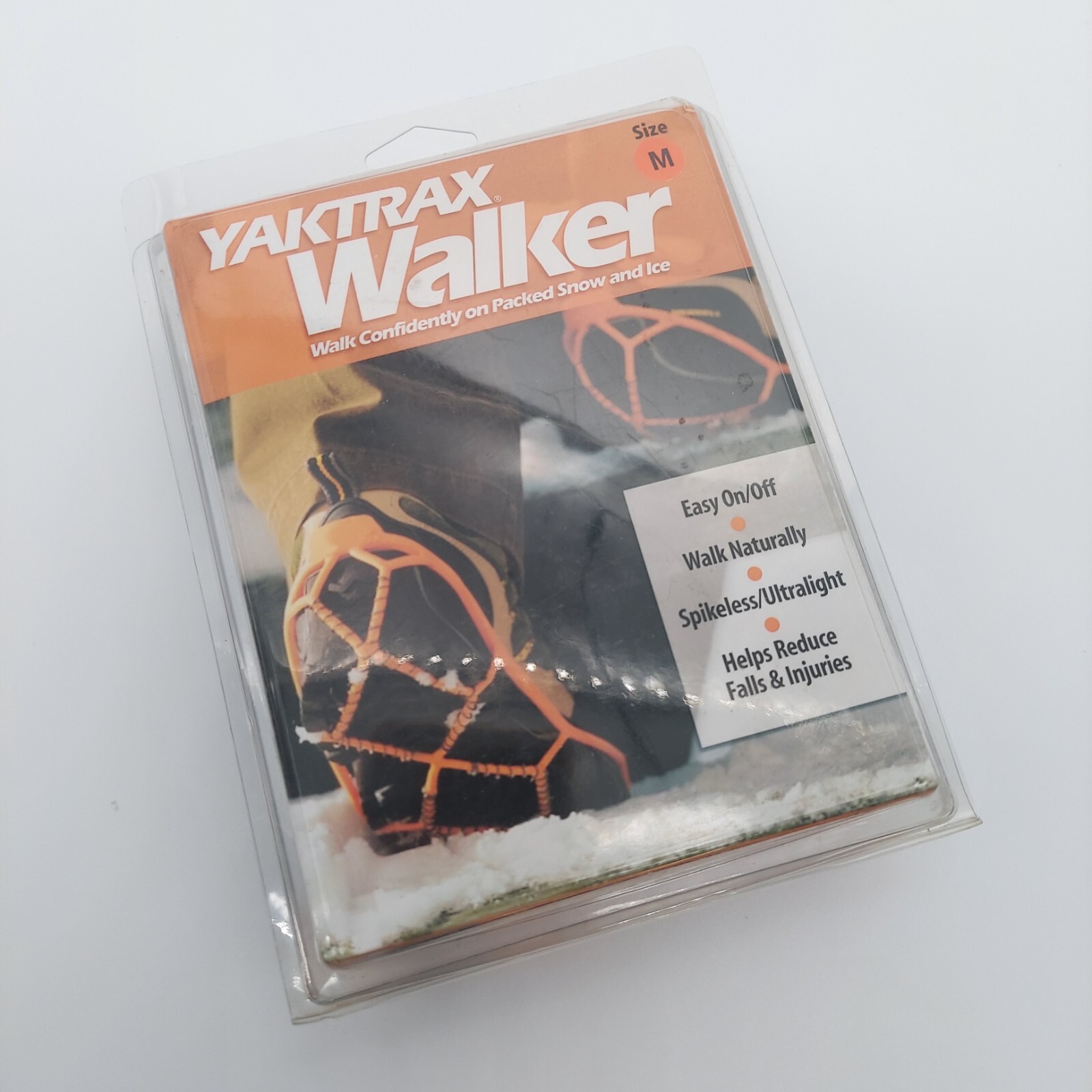 Yaktrax Walker Traction Cleats for Snow and Ice Black Medium M 9-11/ W 13-15