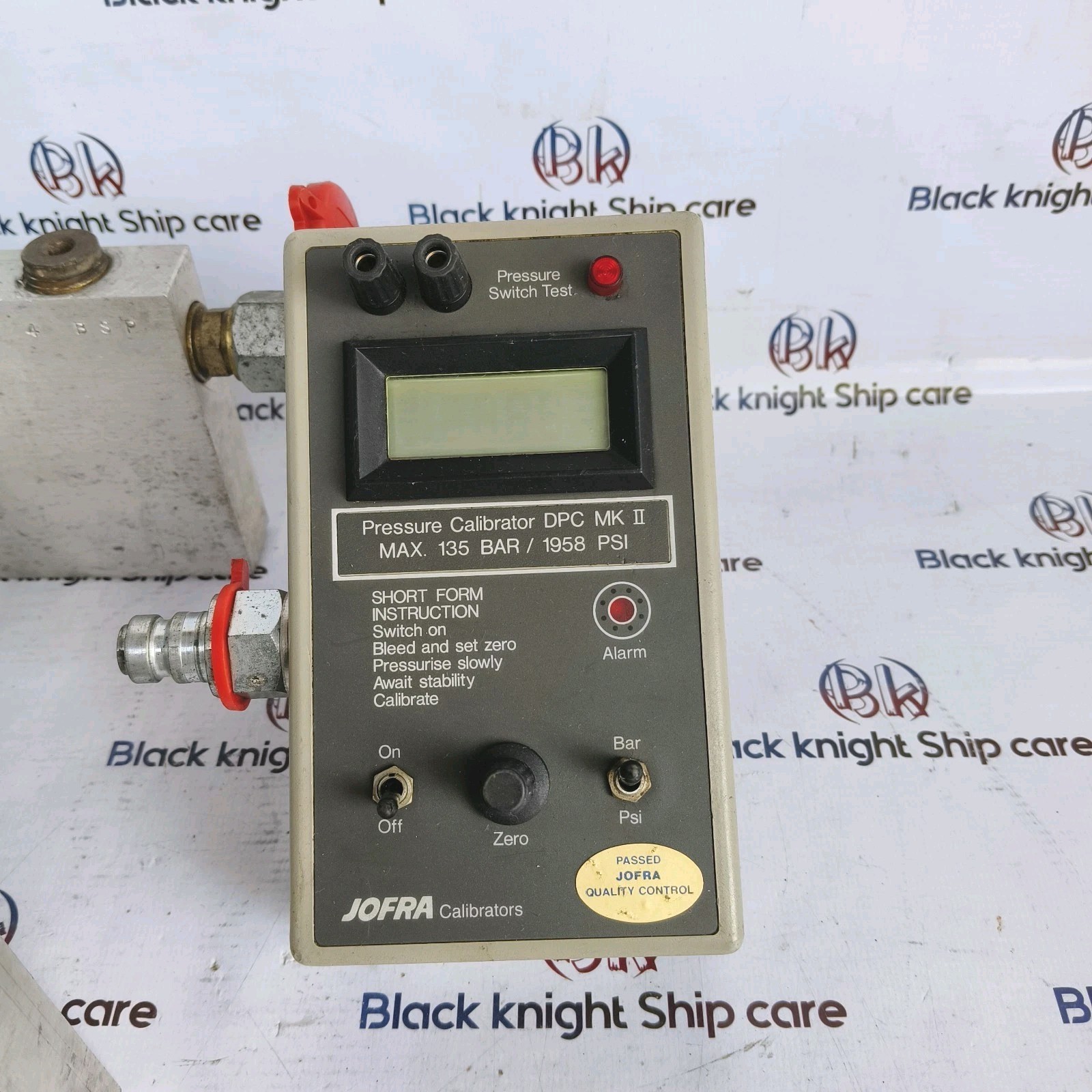 JOFRA Calibrators type-DPC MK 2 135 Bar/1958psi