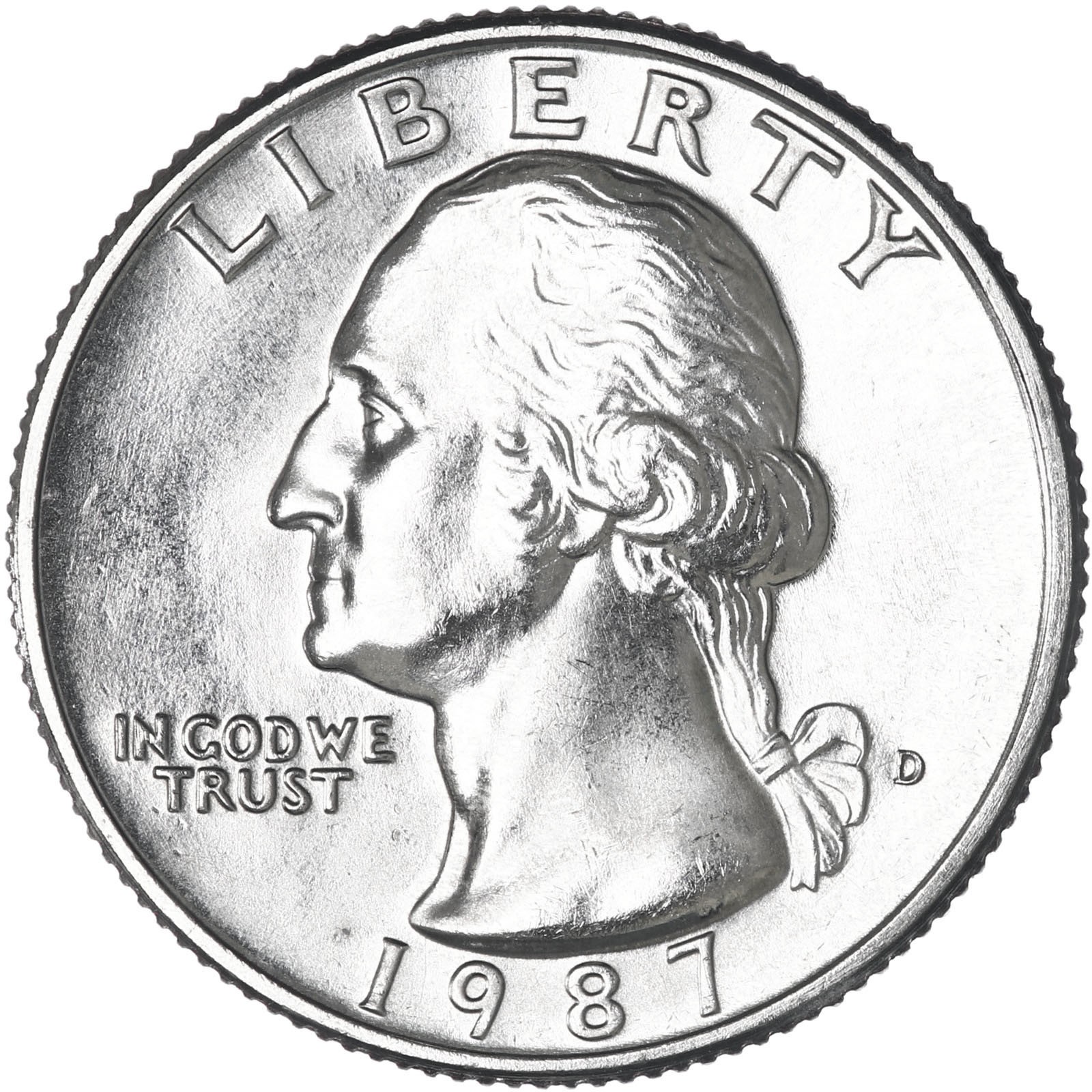 1987 D Washington Quarter Choice BU US Coin