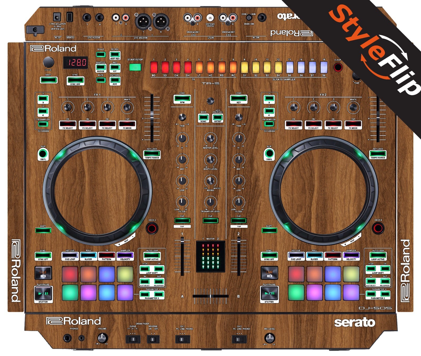 Roland DJ 505 Skins | Wood 2 | Protective Decal | StyleFlip Skins