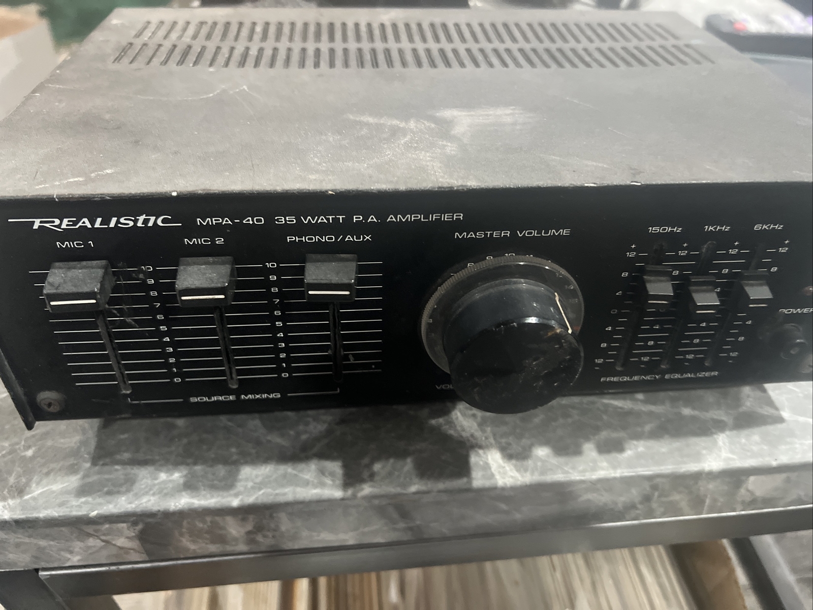 Realistic MPA-40 35 Watt P.A Amplifier - As Is Untested
