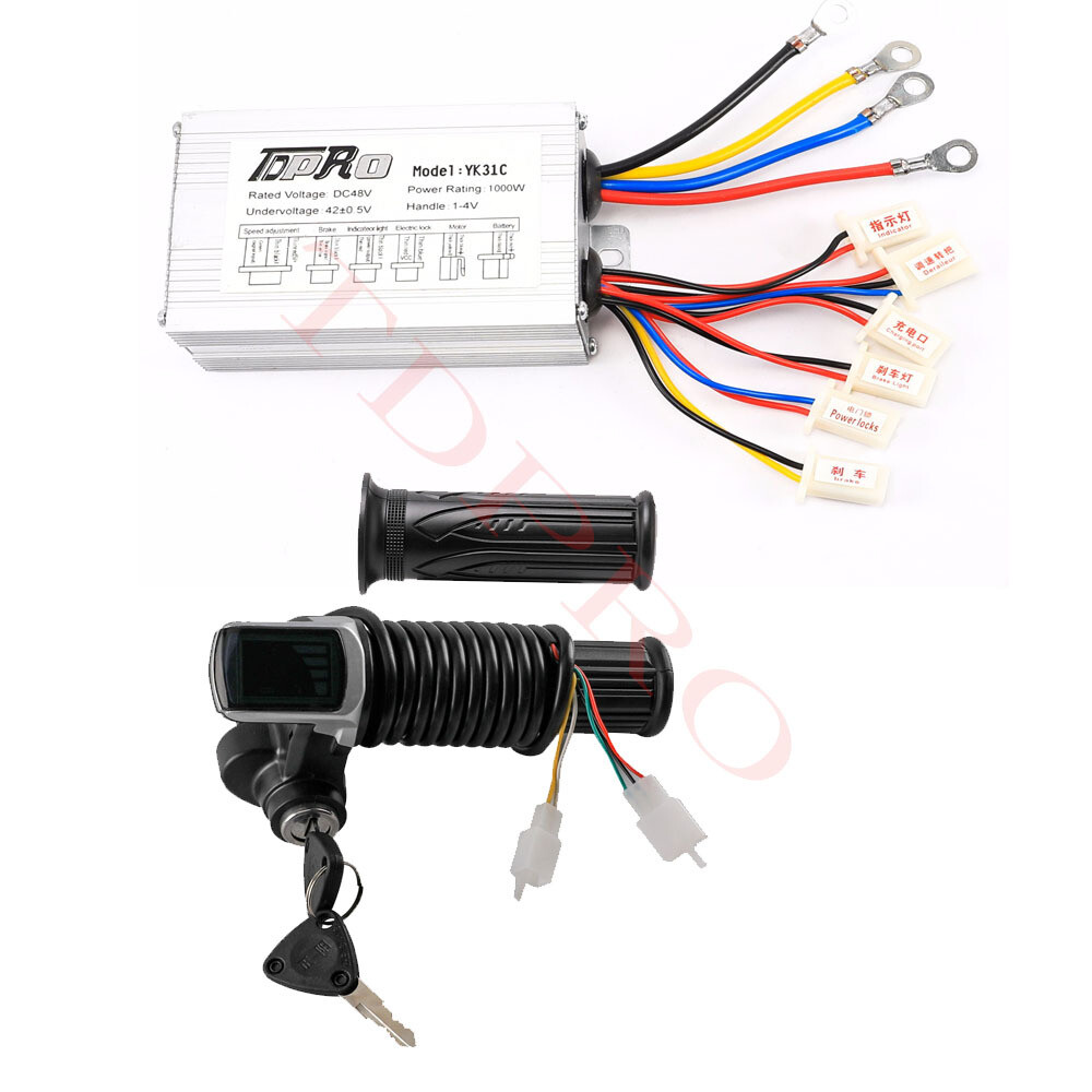 48V 1000W Electric Bike Dirt Razor ATV Motor Gokart Speed Controller Throttle LC
