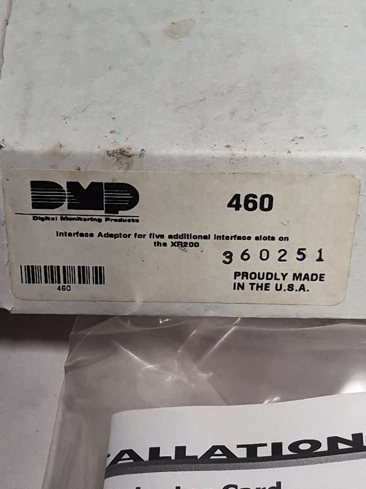 DMP 460 Interface Adaptor For Five Additional Interface Slots