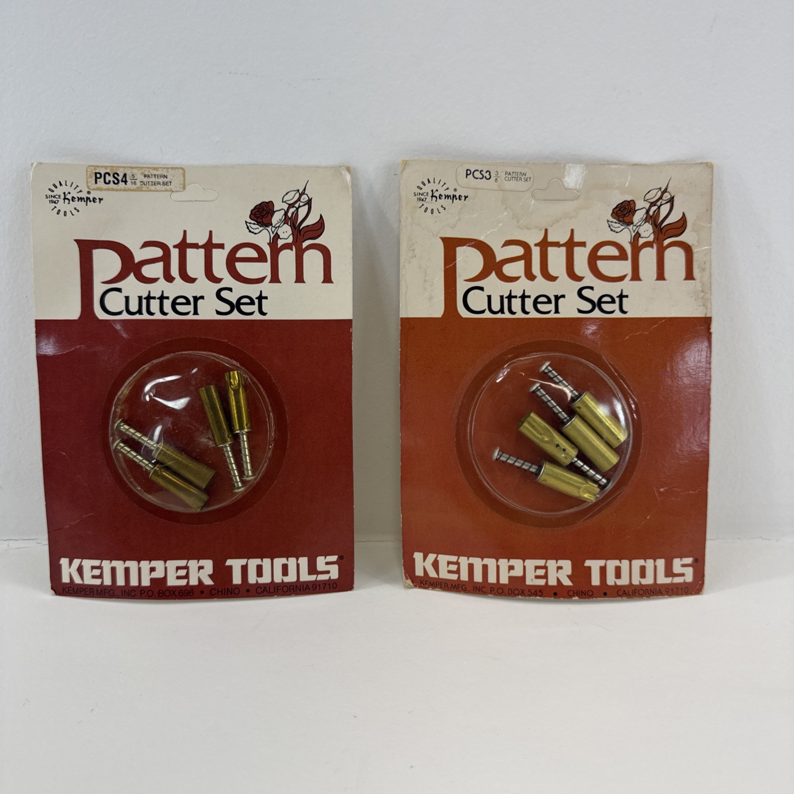 Vintage New Old Stock Kemper Tools Clay Pattern Cutters Set PCS3 And PCS4 Sealed