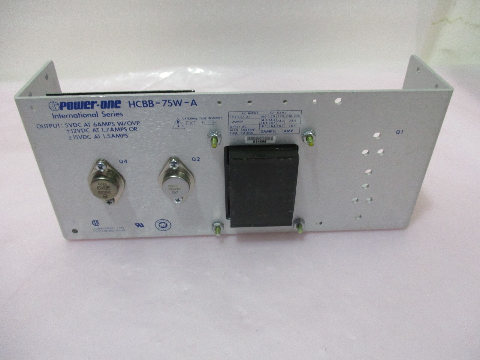 Power One HCBB-75W-A Power Supply, 420771