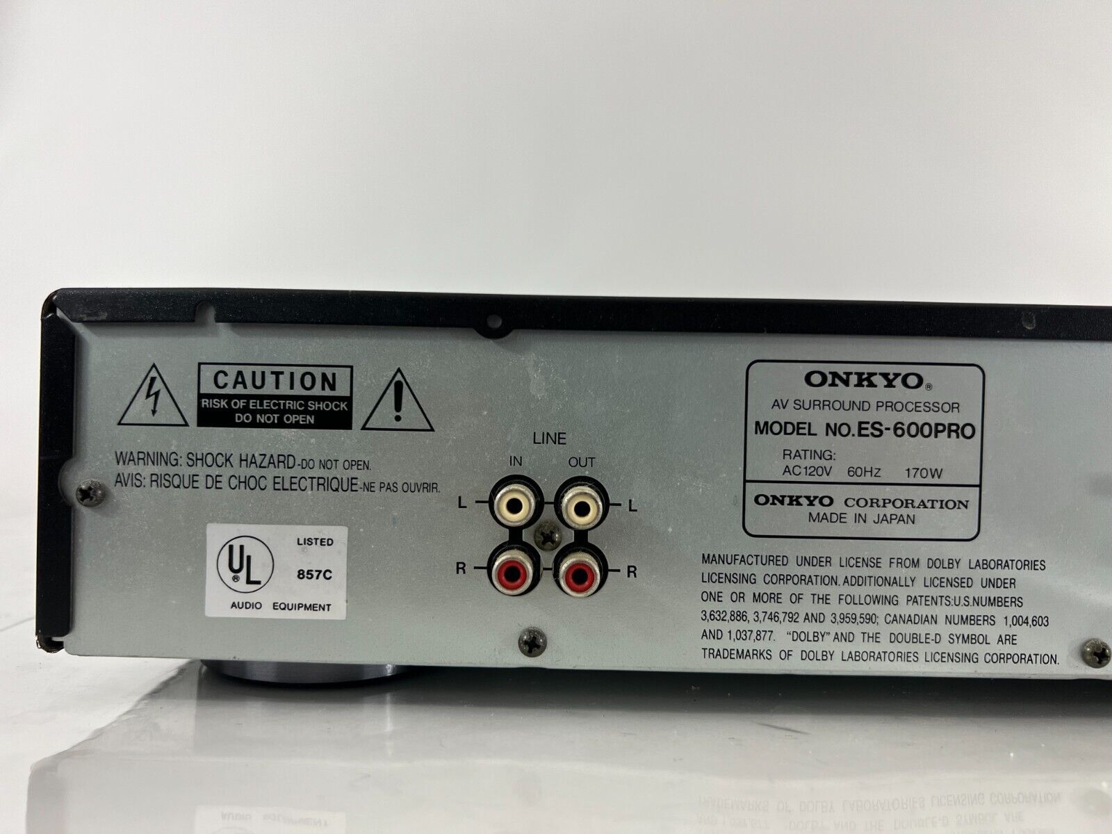 Onkyo ES-600PRO AV Surround Sound Processor - Audiophile