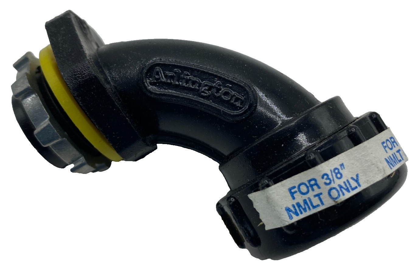 ARLINGTON INDUSTRIES NMLT9038BL LIQUID TIGHT CONNECTOR 90 DEGREE 3/8" QTY:1