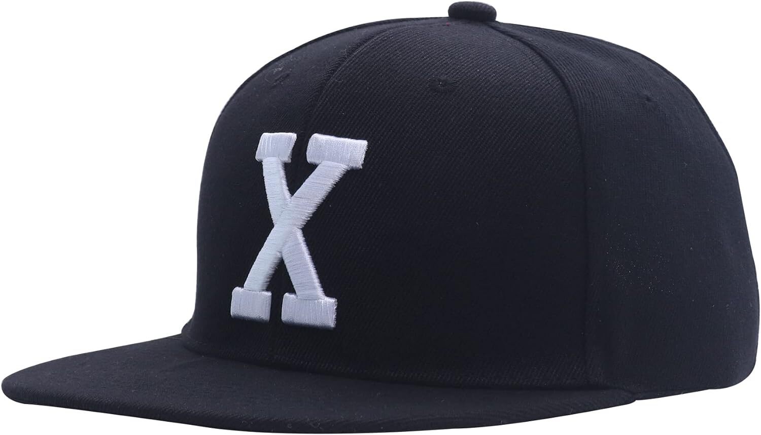 X Hat 3D Embroidered X Logo Snapback Black