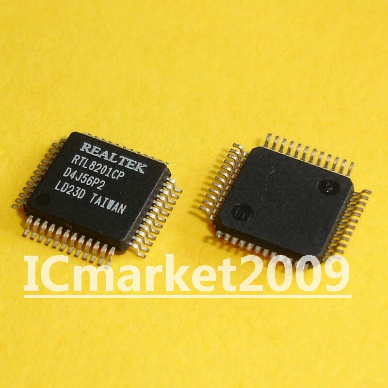 10 PCS RTL8201CP QFP-48 RTL8201 Fast Ethernet Phyceiver Chip IC