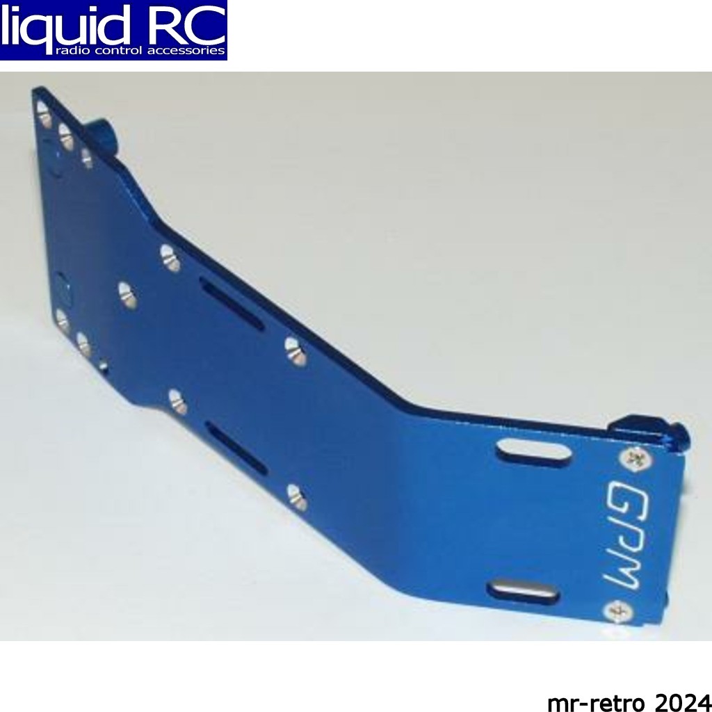 GPM Racing TEC1331F Tamiya Terra Crusher Blue Aluminum Front Skid Plate